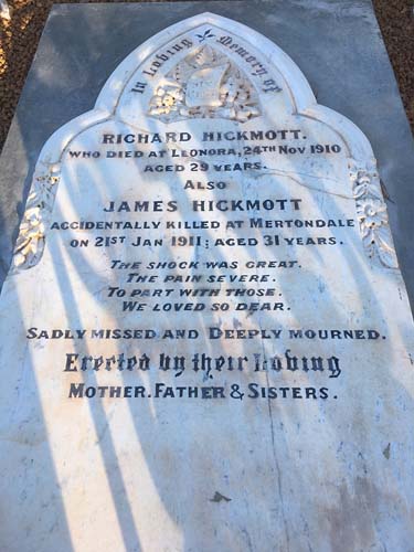 richard hickmott grave